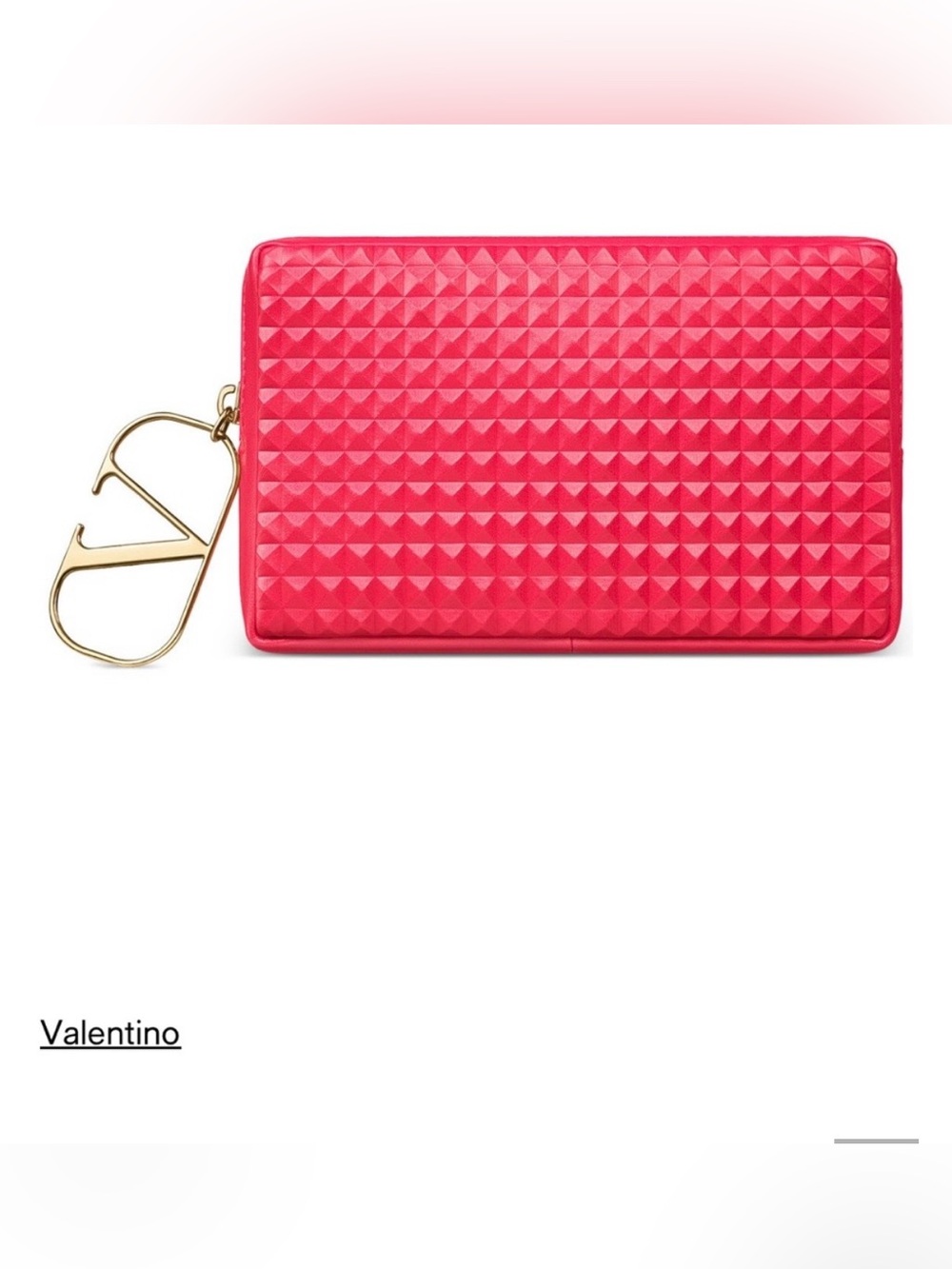 Valentino Rockstud Leather Clutch